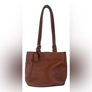 GUC Vintage Coach British Tan Soho Buckle Bag K0P-4157 Gold Brass Hardware